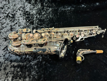 P. Mauriat 500BX Alto Sax in Black-Nickel Plate with Silver Keys PM0112917 - Special Pricing